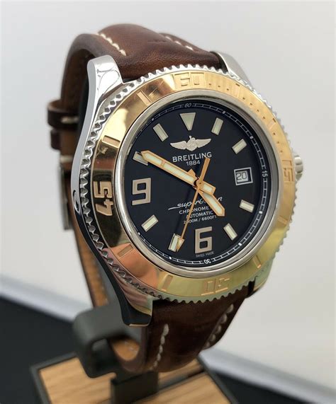 breitling superocean on brown python strap|Strap Guide .